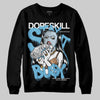 Jordan 4 Denim “Worn Blue” DopeSkill Sweatshirt Stay It Busy Graphic Streetwear - Black