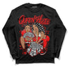 Jordan 1 Retro High OG "Satin Bred" DopeSkill Long Sleeve T-Shirt Queen Of Hustle Graphic Streetwear - Black