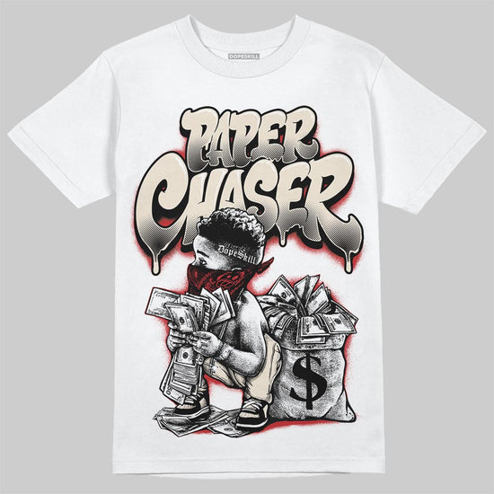 Jordan 1 Retro High OG Flight Club DopeSkill T-Shirt Paper Chaser Boy Graphic Streetwear - White