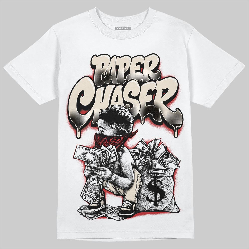 Jordan 1 Retro High OG Flight Club DopeSkill T-Shirt Paper Chaser Boy Graphic Streetwear - White