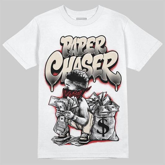 Jordan 1 Retro High OG Flight Club DopeSkill T-Shirt Paper Chaser Boy Graphic Streetwear - White