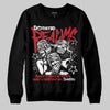 Jordan 1 Low OG "Chicago" DopeSkill Sweatshirt Distorted Realms Graphic Streetwear - Black