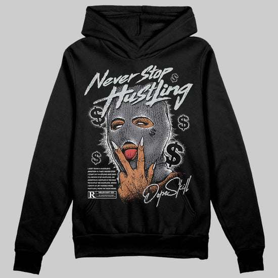 Jordan 4 “Fear” DopeSkill Hoodie Sweatshirt Never Stop Hustling Graphic Streetwear - Black