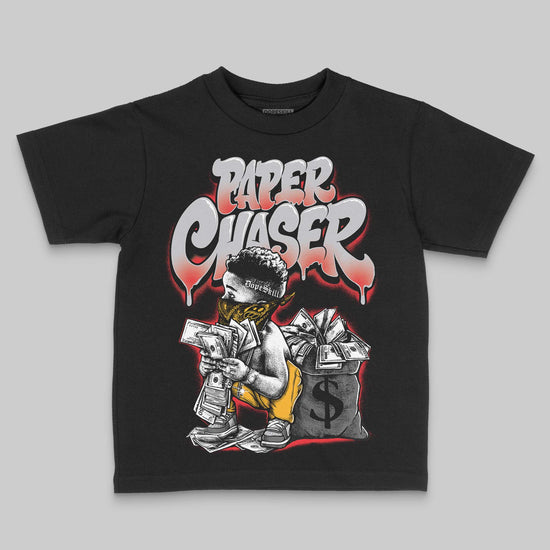 Grey Sneakers DopeSkill Toddler Kids T-shirt Paper Chaser Boy Graphic Streetwear - Black