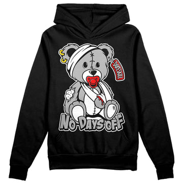 Jordan 1 Low OG “Shadow” DopeSkill Hoodie Sweatshirt Hurt Bear Graphic Streetwear - Black