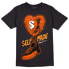 Jordan 12 Retro Brilliant Orange DopeSkill T-Shirt Self Made Graphic Streetwear - Black