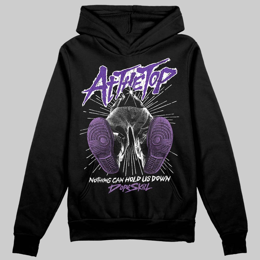 PURPLE Sneakers DopeSkill Hoodie Nothing Can Hold US Down Graphic Streetwear - Black