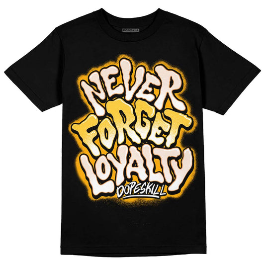 Jordan 4 "Sail" DopeSkill T-Shirt Never Forget Loyalty Graphic Streetwear - Black 
