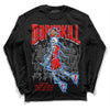 Jordan 11 Retro Cherry DopeSkill Long Sleeve T-Shirt Thunder Dunk Graphic Streetwear - Black 