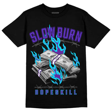 Jordan 6 "Aqua" DopeSkill T-Shirt Slow Burn Graphic Streetwear - Black 