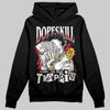 Jordan 4 “Flight Club” DopeSkill Hoodie Sweatshirt Sorry I've Been Trappin Graphic Streetwear - Black
