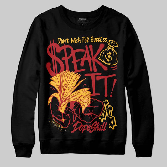 Jordan 14 Golf “Last Shot” DopeSkill Sweatshirt Speak It Graphic Streetwear - Black