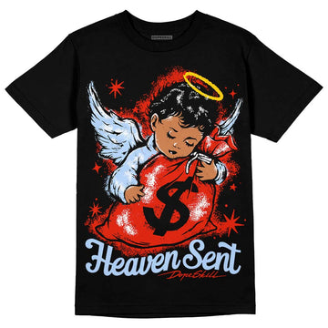 Jordan 6 Retro Toro Bravo DopeSkill T-Shirt Heaven Sent Graphic Streetwear - Black