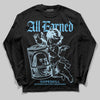 Jordan 11 Retro Legend Blue DopeSkill Long Sleeve T-Shirt All Earned Graphic Streetwear - black