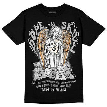 Dunk Low Cool Grey DopeSkill T-Shirt Angels Graphic Streetwear - Black