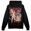 Jordan 12 “Red Taxi” DopeSkill Hoodie Sweatshirt Looking For Love Graphic Streetwear - Black