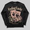 TAN Sneakers DopeSkill Long Sleeve T-Shirt Feeling Lucky Graphic Streetwear - Black
