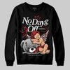 Jordan 5 Retro Fire Red Black Tongue (2025) DopeSkill Sweatshirt New No Days Off Graphic Streetwear - Black