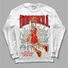 Jordan 1 Retro High OG "Satin Bred" DopeSkill Long Sleeve T-Shirt Thunder Dunk Graphic Streetwear  - White