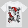 Jordan 2 Retro "Black Cement" DopeSkill T-Shirt Trust God Graphic Streetwear - White