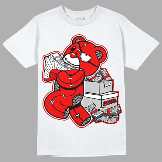 Jordan 12 “Cherry” DopeSkill T-Shirt Bear Steals Sneaker Graphic Streetwear - White 