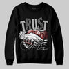 Jordan 4 OG “White Cement” DopeSkill Sweatshirt Trust No One Graphic Streetwear - Black