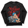 Jordan 12 “Cherry” DopeSkill Long Sleeve T-Shirt New No Days Off Graphic Streetwear - Black