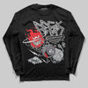 Jordan 4 “Fear” DopeSkill Long Sleeve T-Shirt Break Through Graphic Streetwear - Black