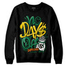 Green Sneakers DopeSkill Sweatshirt No Days Off Graphic Streetwear - Black 