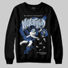 Awake NY x Jordan 5 Retro 'Black Racer Blue' DopeSkill Sweatshirt Nevermind Graphic Streetwear - Black