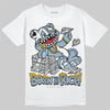 Jordan 40 “Blue Suede” DopeSkill T-Shirt Born To Be Rich Graphic Streetwear - White