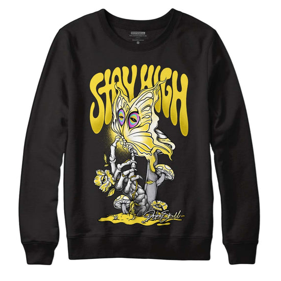 Jordan 11 Low 'Yellow Snakeskin' DopeSkill Sweatshirt Stay High Graphic Streetwear - Black