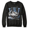 Jordan 5 Retro University Blue DopeSkill Sweatshirt Trust No One Graphic Streetwear - Black