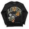 Jordan 5 "Olive" DopeSkill Long Sleeve T-Shirt Loser Lover Graphic Streetwear - Black