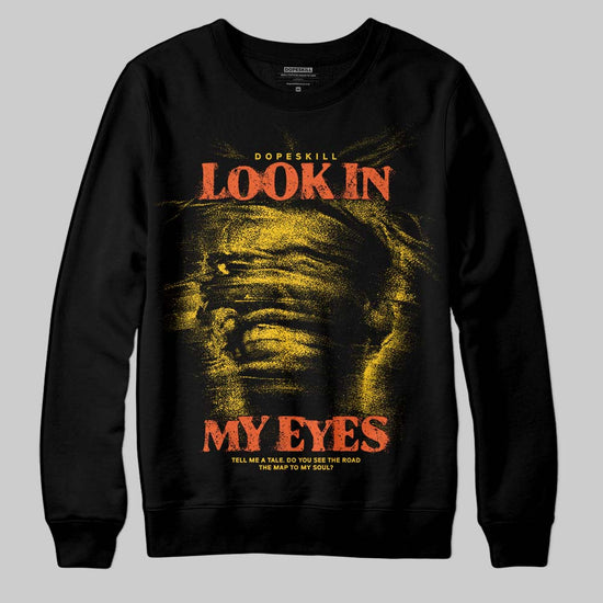 Yellow Sneakers DopeSkill Sweatshirt Look In My Eyes Graphic Streetwear - Black