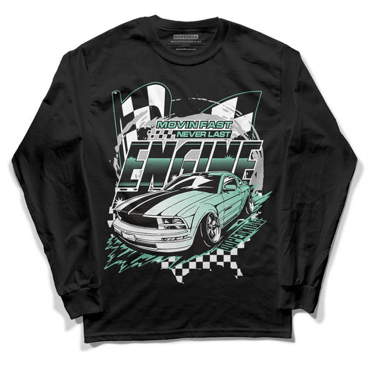 Jordan 3 "Green Glow" DopeSkill Long Sleeve T-Shirt ENGINE Tshirt Graphic Streetwear - Black 