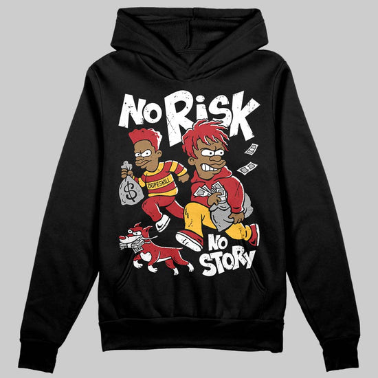 Jordan 14 Golf “Last Shot” DopeSkill Hoodie Sweatshirt No Risk No Story Graphic Streetwear - Black