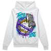 Jordan 6 "Aqua" DopeSkill Hoodie Sweatshirt Takin No L's Graphic Streetwear - White