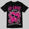 Rick Owens Pink Leather Low Sneakers DopeSkill T-Shirt Crying Heart Graphic Streetwear - Black