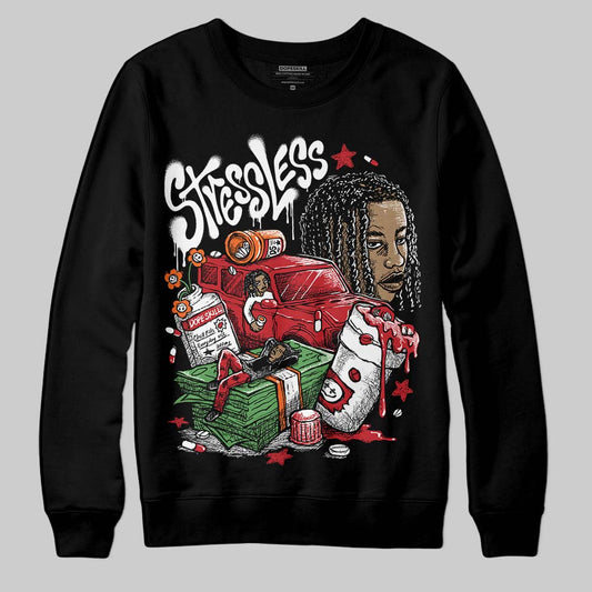 Jordan 5 Retro Fire Red Black Tongue (2025) DopeSkill Sweatshirt Stressless Graphic Streetwear - Black