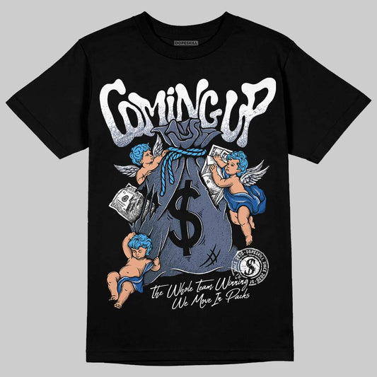 Jordan 11 Retro Low Diffused Blue DopeSkill T-Shirt Money Bag Coming Up Graphic Streetwear - Black