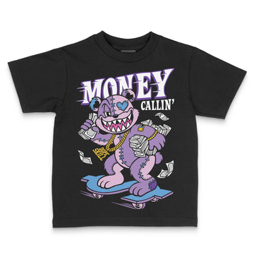 PURPLE Sneakers DopeSkill Toddler Kids T-shirt Money Callin' Graphic Streetwear - Black