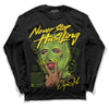 Dunk Low 'Chlorophyll' DopeSkill Long Sleeve T-Shirt Never Stop Hustling Graphic Streetwear - Black