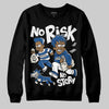 Jordan 1 Low OG “Storm Blue” DopeSkill Sweatshirt No Risk No Story Graphic Streetwear - Black