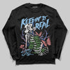 University Blue Sneakers DopeSkill Long Sleeve T-Shirt Keepin' It Real Graphic Streetwear - Black