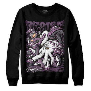 Jordan 2 “Mauve/Off-Noir” DopeSkill Sweatshirt Resist Graphic Streetwear - Black 