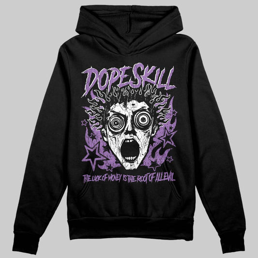PURPLE Sneakers DopeSkill Hoodie Sweatshirt Root of Evil Graphic Streetwear - Black