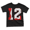 Jordan 12 “Cherry” DopeSkill Toddler Kids T-shirt No.12 Graphic Streetwear - Black 