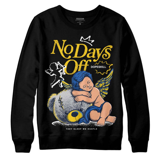 Dunk Low Vintage “Michigan” DopeSkill Sweatshirt New No Days Off Graphic Streetwear - Black