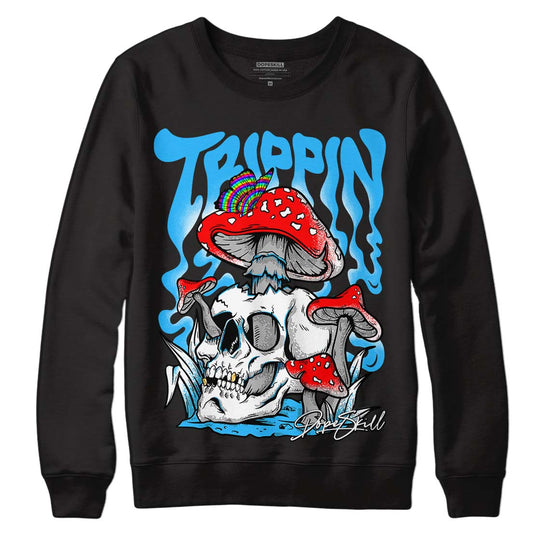 Jordan 2 Low "University Blue" DopeSkill Sweatshirt Trippin Graphic Streetwear - Black